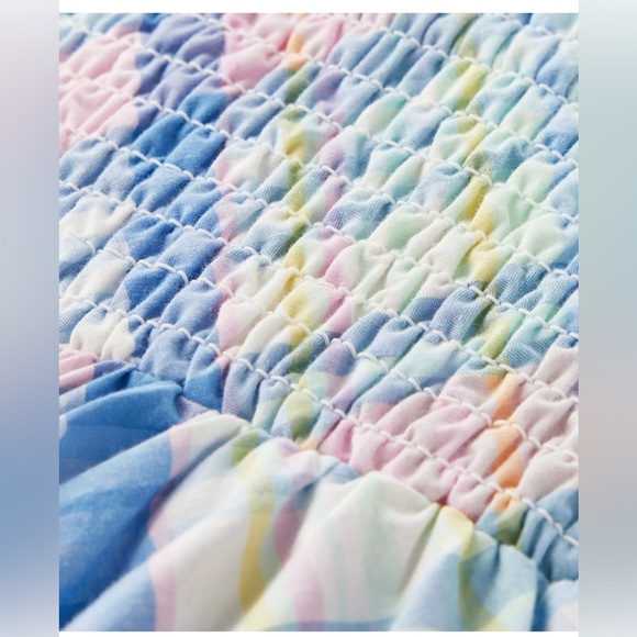 NWT Plaid Poplin Tiered Dress Size 9-12 months - Picture 3 of 3